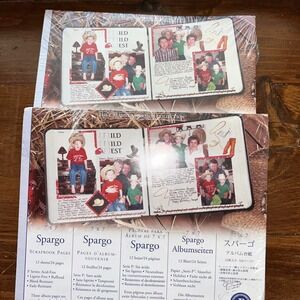 Lot TWO Packs‎ Creative Memories Spargo 7x7 Scrapbook Pages 12 ct Each Retired